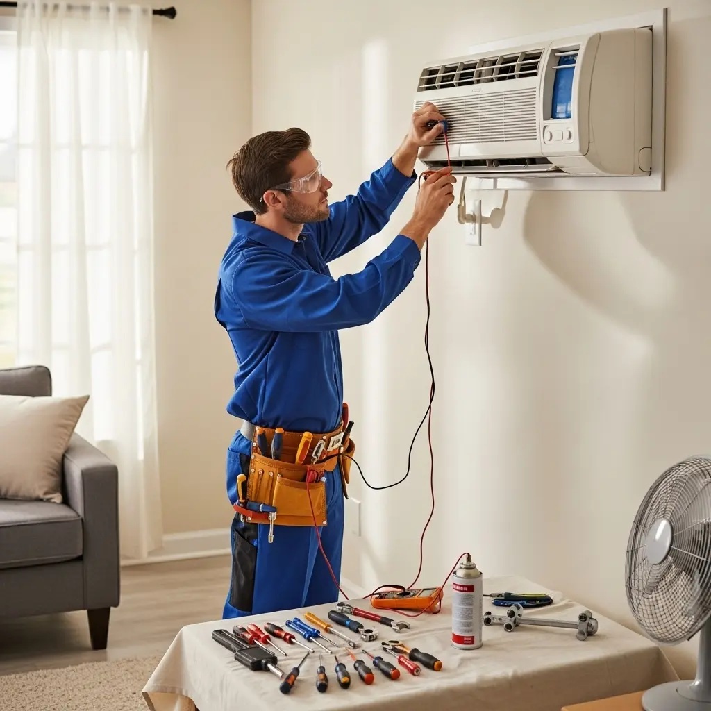 Büyükçekmece Kumtel Kumtel klima gaz dolumu ve bakım – Enerji verimliliği artırıldı. - Teknik servis örneği